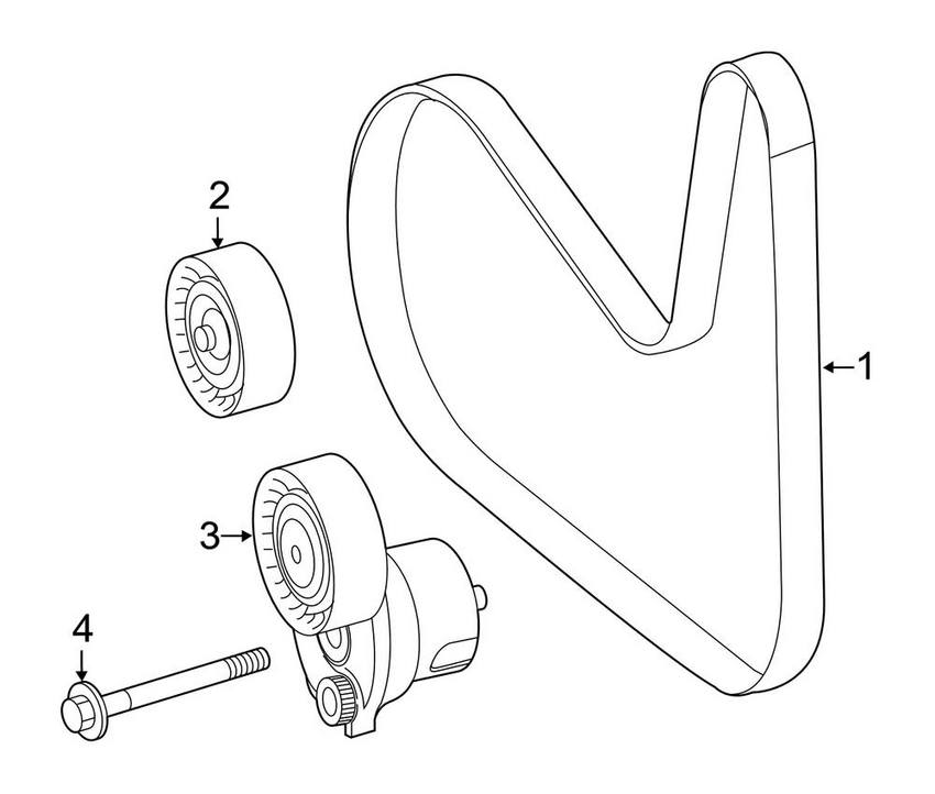 Belt Idler Pulley 2742020019 Compatible with MERCEDES-BENZ C-CLASS C-CLASS (W204) & C-CLASS (W205) & A-CLASS (W176) & A-CLASS (W177)