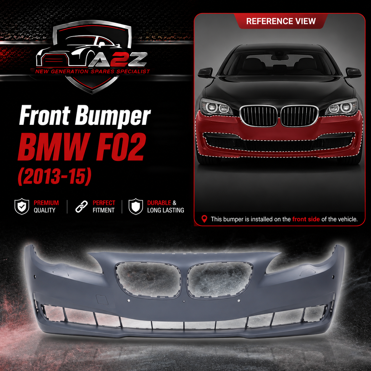 Front Bumper 51117313945 Compatible With BMW F02 (2013-15)