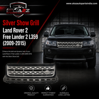 Silver Show Grill Compatible With Land Rover 2 Free Lander 2 (L359) (2009-2015) Tag No.16