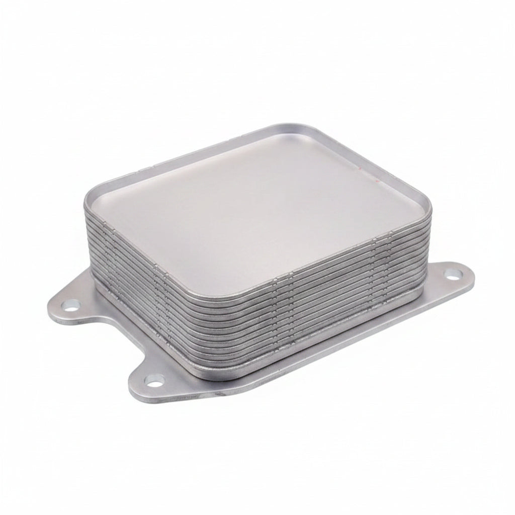 Oil Cooler 04E117021B 04E117021C 04E117021K Compatible With AUDI A4 B9 (8W2, 8WC) | A4 / S4 & Q3 (8UB, 8UG) &  SKODA OCTAVIA III (5E3, NL3, NR3) & VW BEETLE (5C1, 5C2) Tag-O-118