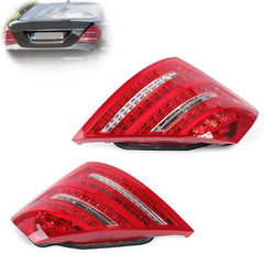 Tail Light Rear Lamp Compatible With MERCEDES-BENZ S-CLASS (W221) (2007-2009) Tail Light Rear Lamp Left 2218200366 & Right 2218200466 Tag-TLM-104