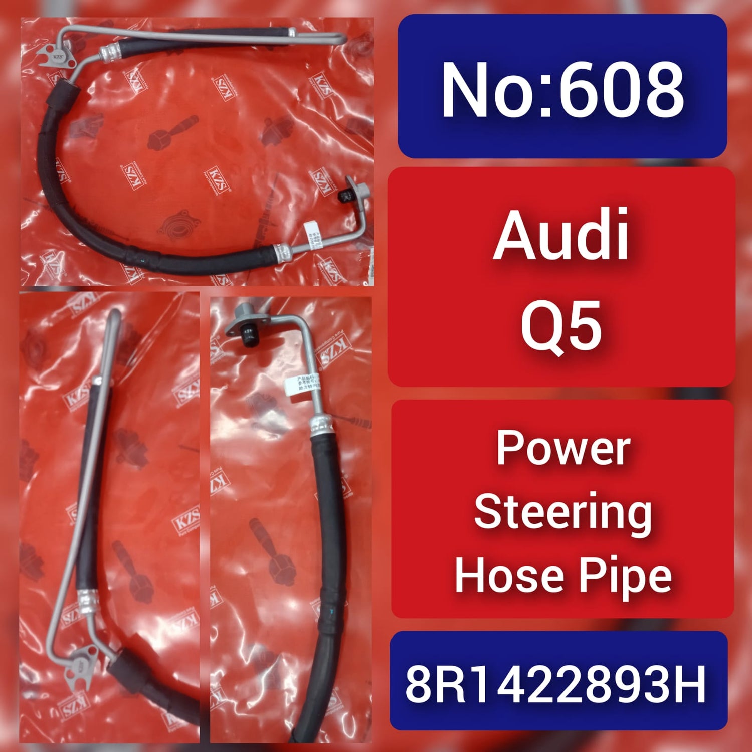 Power Steering Hose Pipe 8R1422893H 8R1422893AD Compatible With AUDI Q5 Tag-H-608
