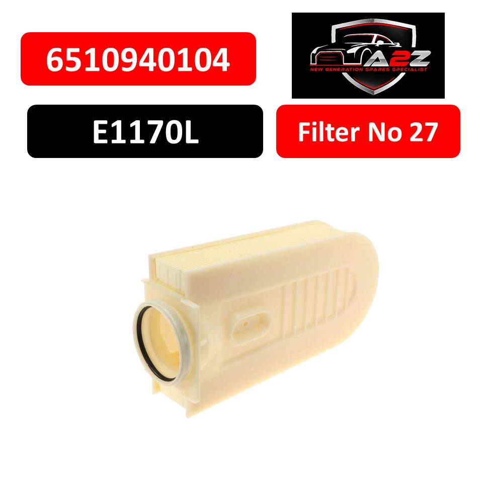 Air Filter E1170L & 6510940104 & LX1833 A6510940104 Compatible With MERCEDES-BENZ C-CLASS (W204) & CLS (C218) & E-CLASS (W212)Tag 27