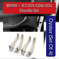 Inner Door Inside Pull Handle Set Oyster 51427487057 51427487058 Compatibale With BMW X3 X4   G01 G08 F97 G02 F98