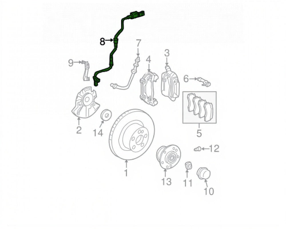 Front Left/Right ABS Wheel Speed Sensor 2115401817 2115402317 2115401317 2115402917 Compatible With MERCEDES-BENZ CLS C219 & E-CLASS W211