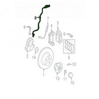Front Left/Right ABS Wheel Speed Sensor 2115401817 2115402317 2115401317 2115402917 Compatible With MERCEDES-BENZ CLS C219 & E-CLASS W211