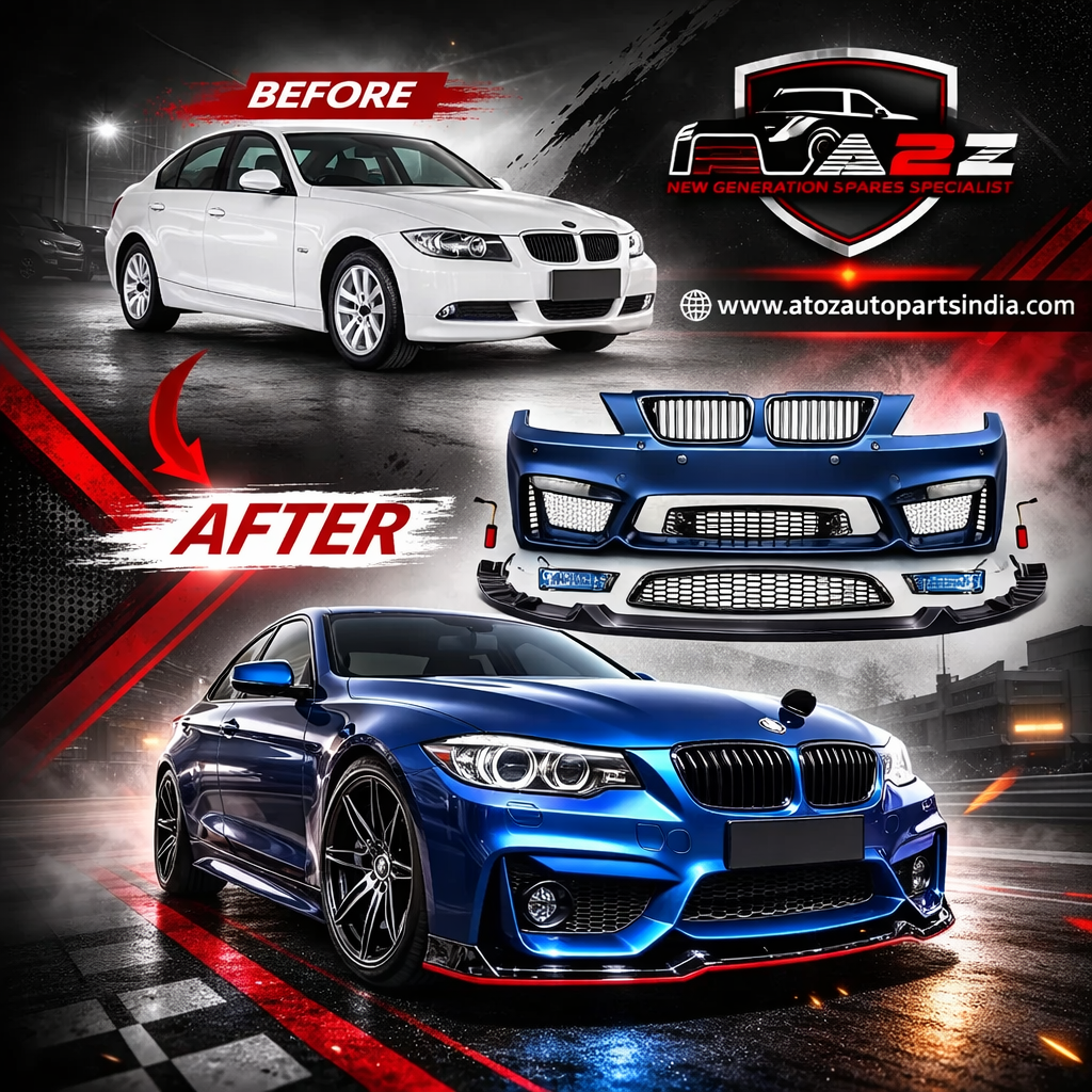 A To Z Compatible With BMW 3 Series E90 (2005-2008) Front Bumper Upgrade Convert To M Sport M4 Body Kit Bumper E90-035 Gc CC-9166 (Shipping Cost Not Included In Price)