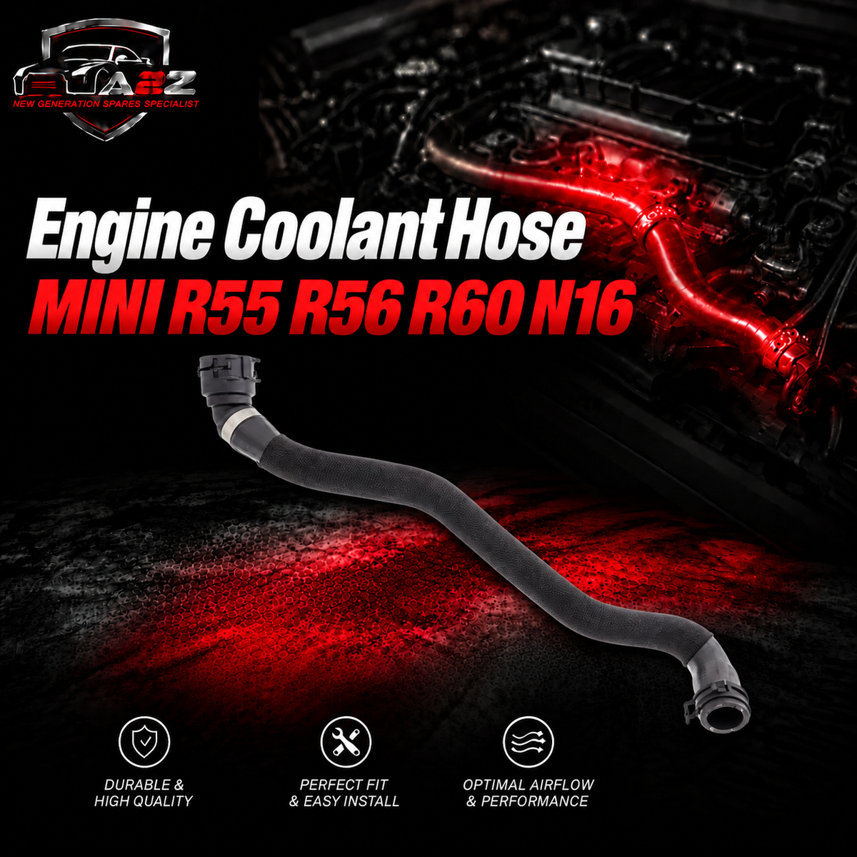 Engine Coolant Hose 64214238491 64217595415 64217606001 64502751610 Compatible With MINI R55 R56 R60 N16