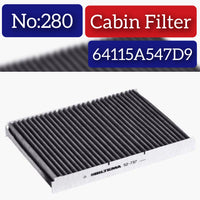 Air Filter 64115A547D9 & 64115A06B97 & E7908LC & LAK2033 Compatible With  BMW 64 11 5 A54 7D9 Tag No.280