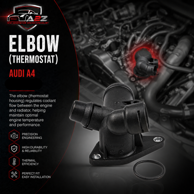 Elbow (Thermostat) 06B121132E 06B121132B Compatible With AUDI A4 Tag-E-51