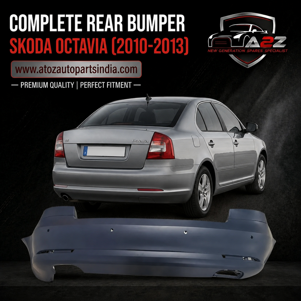 Complete Rear Bumper 1ZD807421 Compatible With Skoda Octavia (2010-2013) Tag No.704