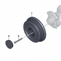 Belt Pulley VD1127 11237823191 Compatible With BMW 1 (F20), 3 (E90), 3 (F30, F80), 3 Gran Turismo (F34), 5 (E60), 5 (F10), X1 (E84), X3 (E83), X3 (F25) (CONTINENTAL)