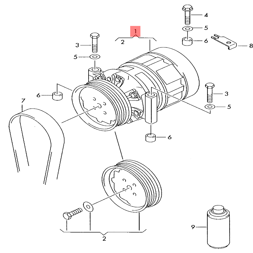 AC Compressor DCP02063 & 4E0260805AK & 4E0260805AQ & 4E0260805BC Compatible With AUDI Q7 (4LB) Tag.206