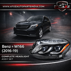 Complete Headlight Set Left 1668202700 & Right 1668202800 Compatible With Mercedes Benz W166 (2016-19)