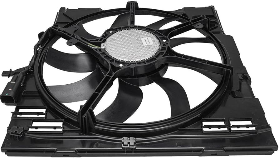 Engine Radiator Cooling Fan Assembly 17427634471  Compatible With BMW X5 (F15, F85) & X6 (F16, F86)