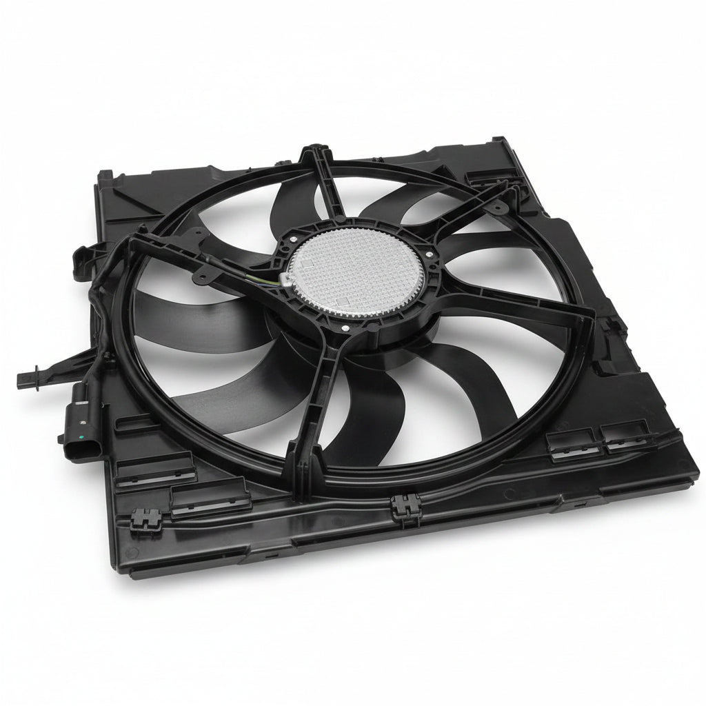 Engine Radiator Cooling Fan Assembly 17427634471  Compatible With BMW X5 (F15, F85) & X6 (F16, F86)