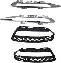 Fog Lamp Cover Left 2218851722 & Right 2218851822 & Fog Lamp Chrome Left 2218852723 & Right 2218852823 A2218851722 Compatible With MERCEDES-BENZ S-Class W221 Tag No.332