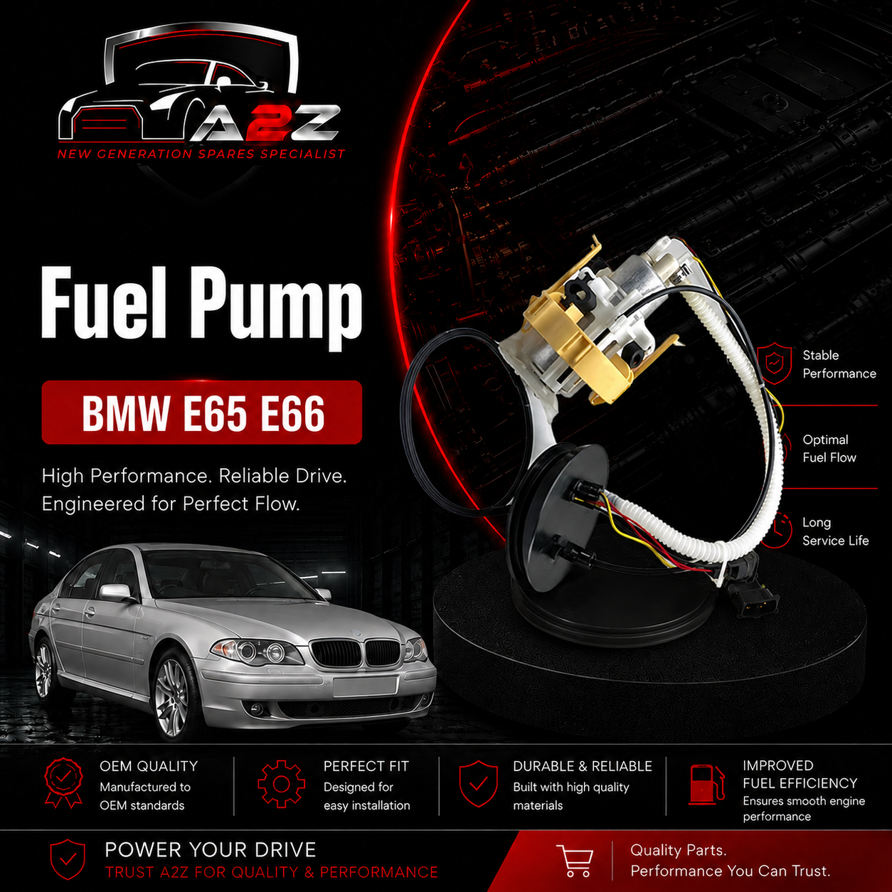 Fuel Pump 16117170011 Compatible With BMW E65 E66