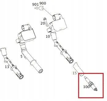 Spark Plug A0041598103 A0041596003 A0041596303 A0041596403 Compatible With MERCEDES-BENZ CLS (C218) E-CLASS (W212)