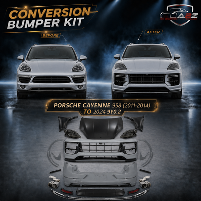 Conversion Bumper Kit  Compatible With Porsche Cayenne 958 (2011-2014)  Upgrade To Porsche Cayenne 2024(Shipping Cost Not Included In Price)