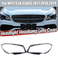 Front Headlight Glass Compatible with  Mercedes-Ben CLA W117 2017 - 2020