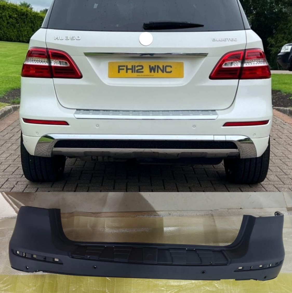 Rear Bumper A1668850625 1668850625 Compatible With MERCEDES-BENZ M-CLASS (W166) (2012-2015) Tag No.11