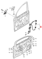 Front Left Power Window Regulator  8K0837461 Compatible with AUDI A4 B8 (8K2) | A4 / S4
