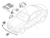 Acceleration Sensor / Front Impact Sensor / Crash Sensor 65776988143 Compatible With BMW E84 E90 E93