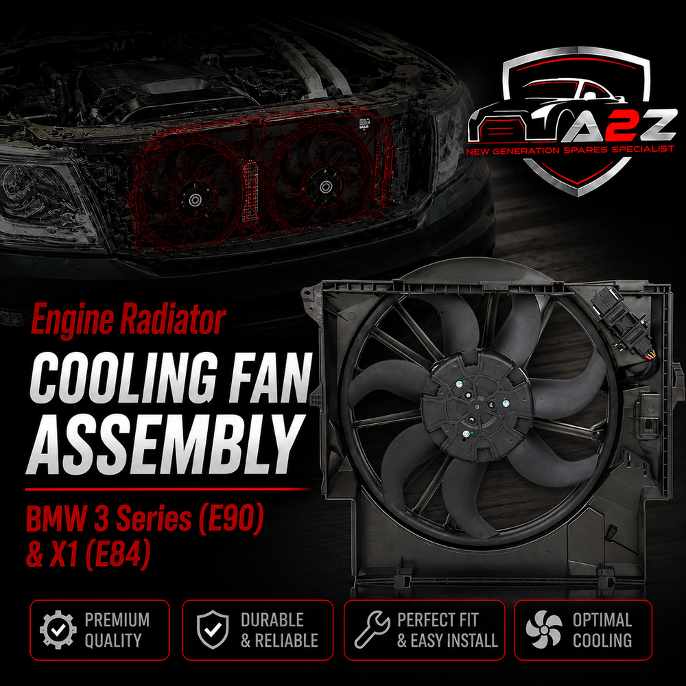 Engine Radiator Cooling Fan Assembly 17427794233 17427801647 17427788906  Compatible With BMW 3 Series (E90) & X1 (E84)