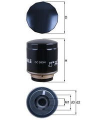 Oil Filter 03C115561B &  OC593/4 & H312W Compatible With SKODA FABIA II (542) & VW JETTA IV (162, 163, AV3, AV2) | JETTA / CLASICO | VENTO, POLO V (6R1, 6C1) Tag No.327