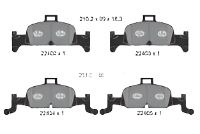 Front Brake Pad 8W0698151AC 2240201 P85164 Compatible With AUDI A4 B9 & A5 & A6 C8 & Q5