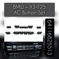 Interior Car Air Conditioner Ventilated Control Ac Button Switches Cover Repair Kit 64116825513 Compatible with BMW  X3 (F25)