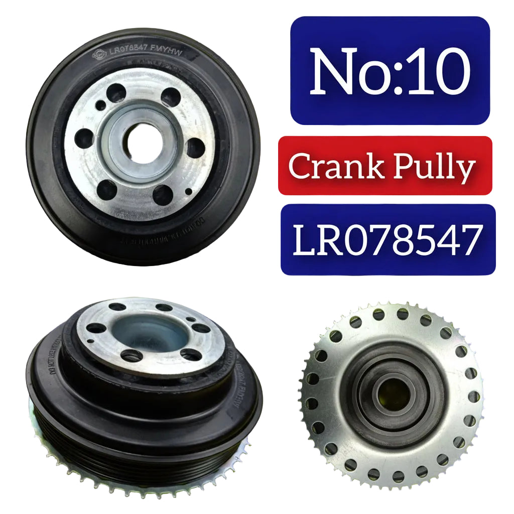 Crankshaft Pulley LR078547 LR025252 LR068885 Compatible With Land Rover  Discovery Sport (L550) & Range Rover Evoque (L538) & L405 & L494 Tag-CP-10