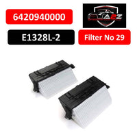 Air Filter  E1328L-2 & 6420940000 & LX3885/S 6420941204 6420941804 6420941904 6420942004 A6420940000 A6420941204 A6420941804 A6420941904 A6420942004 A6420942404 Compatible With MERCEDES-BENZ E-CLASS (W212) & E-CLASS (W213) & GL-CLASS (X164) Tag : 29