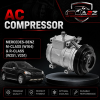 AC Compressor A0022305811 0012301311 0012302711 0012303211 0022304211 0022305811 0022306011 A0012301311 A0012302711 A0012303211 A0022304211 A0022305811 A0022306011 Compatible With MERCEDES-BENZ M-CLASS (W164) & R-CLASS (W251, V251)