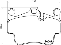 Front Brake Pad 99735193902 2404901 P65014 Compatible With PORSCHE CAYENNE 987 & BOXSTER 987