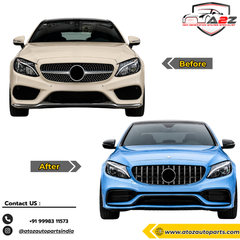 Complete Conversion Bumper Kit Compatible With Mercedes Benz C Class Coupe C205 (2016-2021) Upgrade To C63amg Amg (Shipping Cost Not Included In Price)