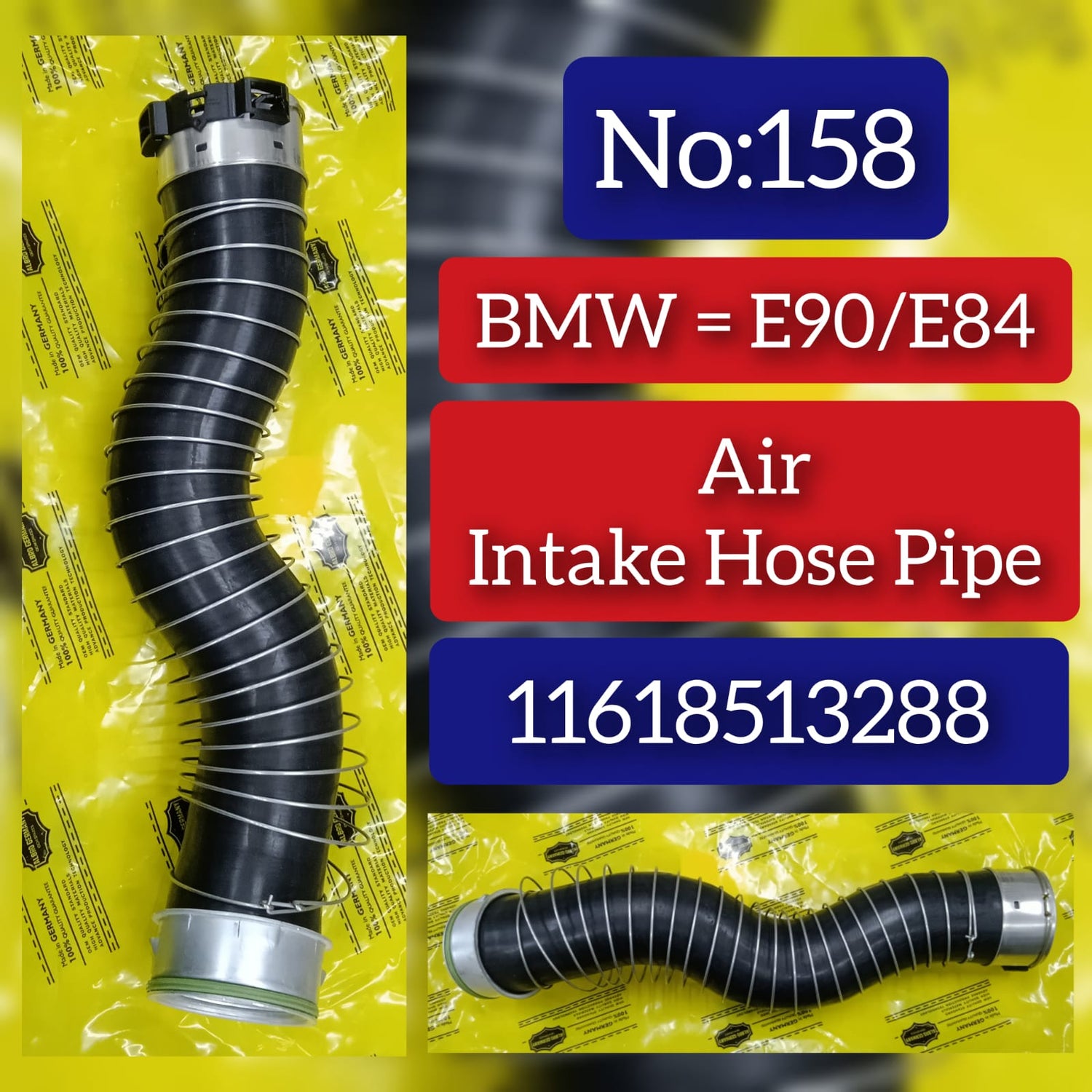 Air Intake Hose Pipe 11618513288 11618511738 For BMW 3 Series E90 & X1 E84  Tag-H-158
