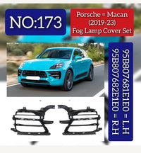 Fog Lamp Cover Left 95B807681E1E0 & Right 95B807682E1E0 95B807681H1E0 Compatible With Porsche Macan 2019-2023 Tag No.173