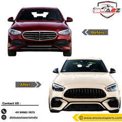 Front Bumper Kit Compatible With Mercedes Benz C Class W206 (2022-2025) Upgrade To AMG C63 (Shipping Cost Not Included In Price)