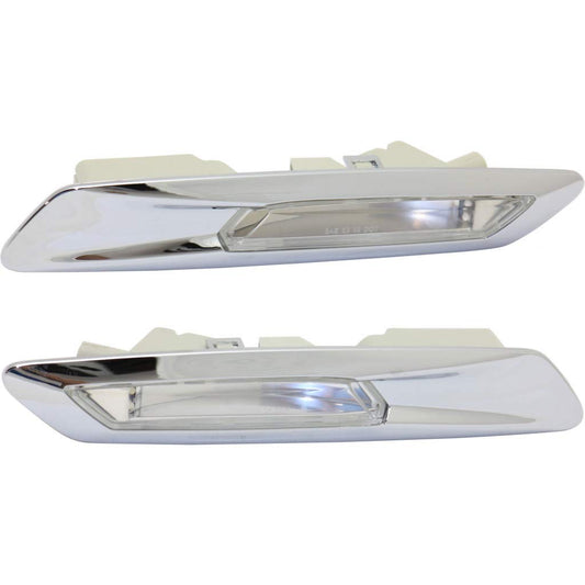 Additional Turn Indicator Lamp Left 63137154167 & Right 63137154168 Compatible with BMW 5 Series (F10) 2011-2014 Tag-FBL-01