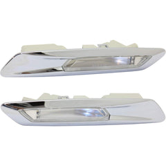 Additional Turn Indicator Lamp Left 63137154167 & Right 63137154168 Compatible with BMW 5 Series (F10) 2011-2014 Tag-FBL-01