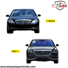Complete Convertion Body Kit Compatible With Mercedes Benz S Class W221 (2006-2014) Upgrade Το  Mercedes Benz S Class W222 Lci Maybach  (Shipping Cost Not Included In Price)