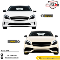 Front Bumper Kit Compatible With Mercedes Benz A Class W176 (2012-2016) Upgrade To Mercedes Benz AMG 45 (Shipping Cost Not Included In Price)