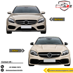 Complete Conversion Bumper Kit Compatible With Mercedes Benz C Class W205 (2015-2023) Upgrade To C63 Amg (Shipping Cost Not Included In Price)