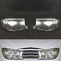Car Headlight Lens Cover Front Transparent Lampshade Headlamp Cover compatible for Toyota Fortuner 2008-12.