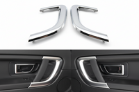 Interior Door Handle Surrounding Cover Trim  Silver Chrome  Left LR076101 & Right LR076102 Compatible With Land Rover Discovery (2015-2019)