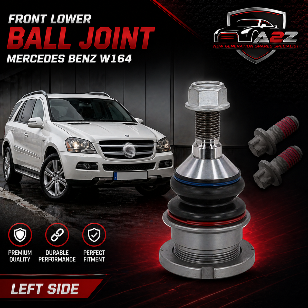 Lower Ball Head-Back 1643520327 Compatible With MERCEDES BENZ FOR GL CLASS W164