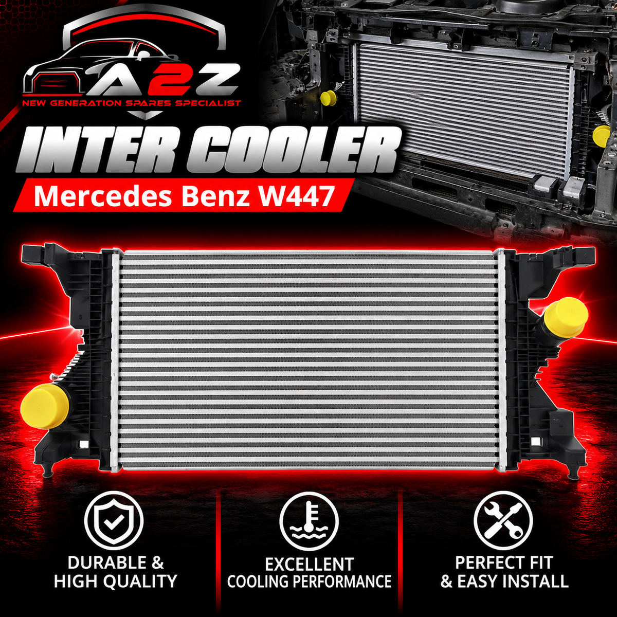 Inter cooler 4475011301 W4475011301  Compatible With Mercedes Benz W447