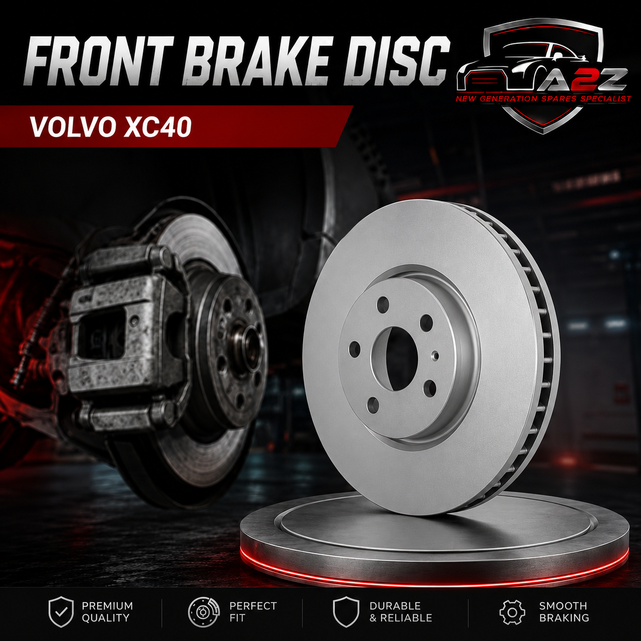 Front Brake Disc 92289805 Compatible With VOLVO XC40